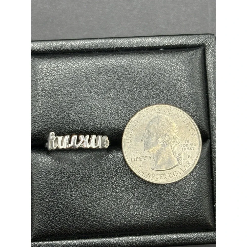 New Condition Sterling Silver Taurus Zodiac Ring Size 7 G8